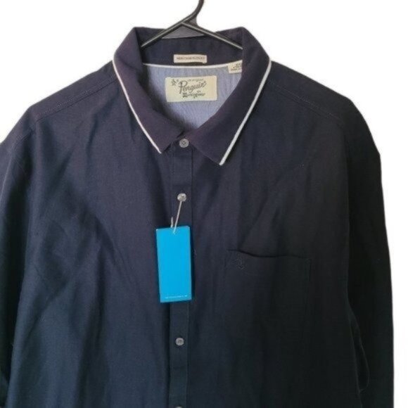 Original Penguin Heritage Slim Fit Navy Shirt XXL - Picture 4 of 16